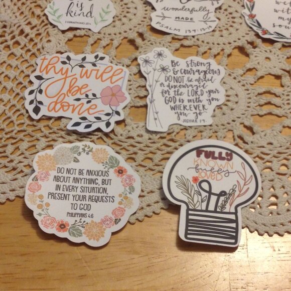 Bible Quotes and Christian Inspiration Stickers Bundle - Picture 6 of 6